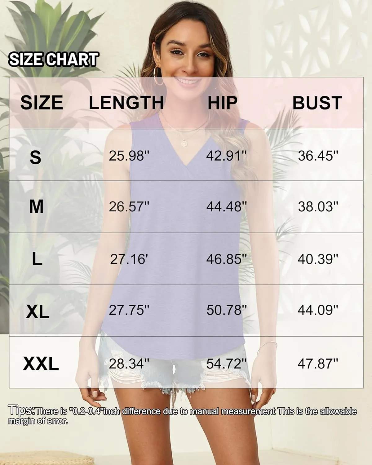 3 Pack Women's V Neck Tank Tops Summer Casual Sleeveless Loose Fit Basic T Shirts 2025 Fashion Beach Vacation Clothes