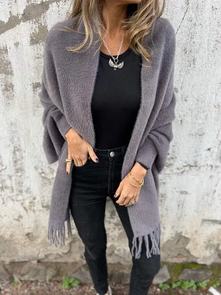 AOIBHE - Elegant Drape Cardigan