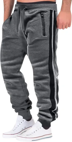 Cargo Trousers for Men Joggers Casual Closed Bottom Lounge Pants Gym Sweatpants with Pockets Men's Joggers Sweatpants