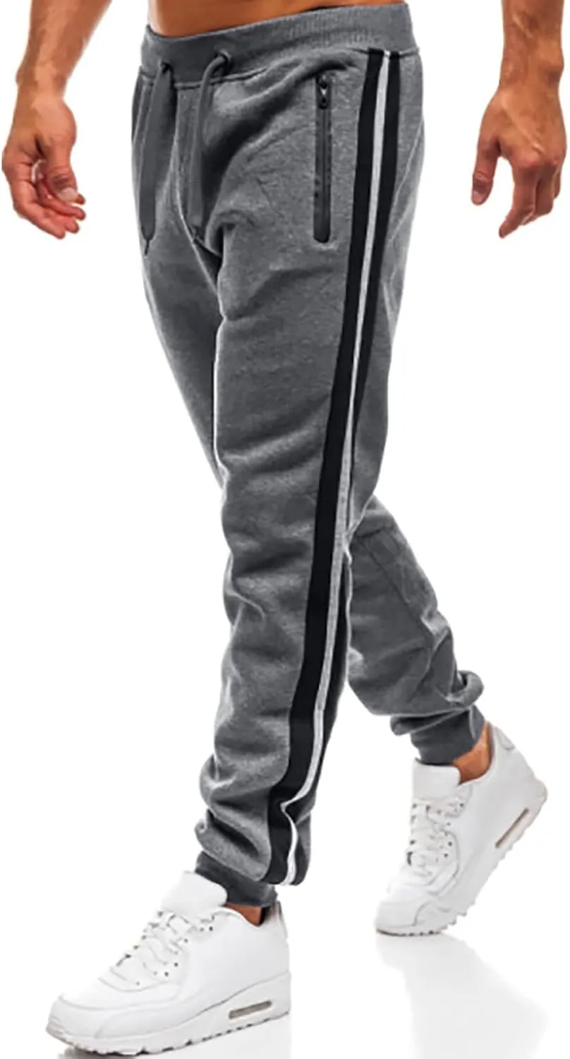 Cargo Trousers for Men Joggers Casual Closed Bottom Lounge Pants Gym Sweatpants with Pockets Men's Joggers Sweatpants