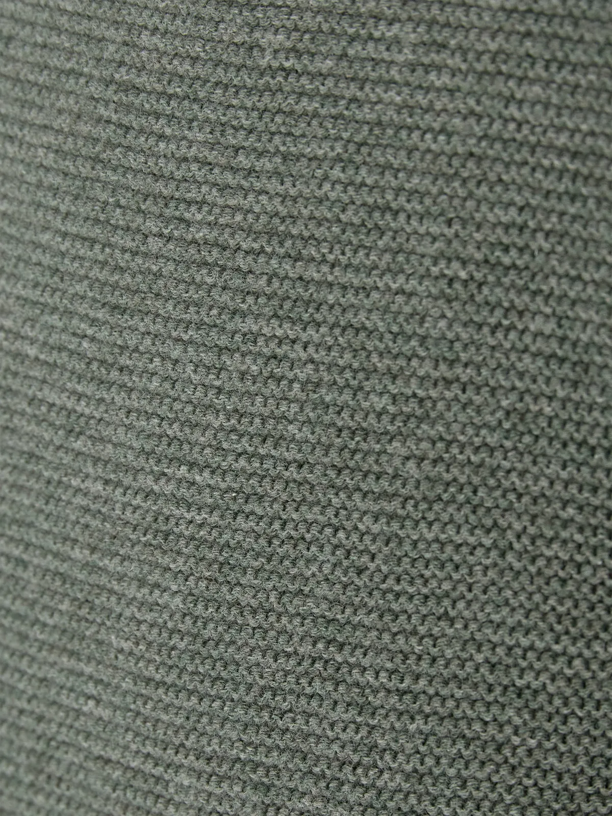 Cotton Pearl Knit Trousers - Little - Green Melange