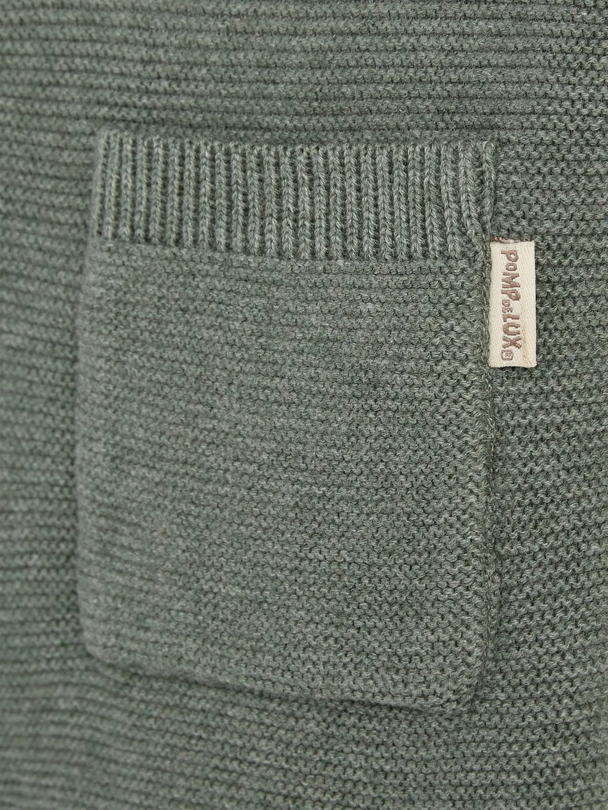 Cotton Pearl Knit Trousers - Little - Green Melange