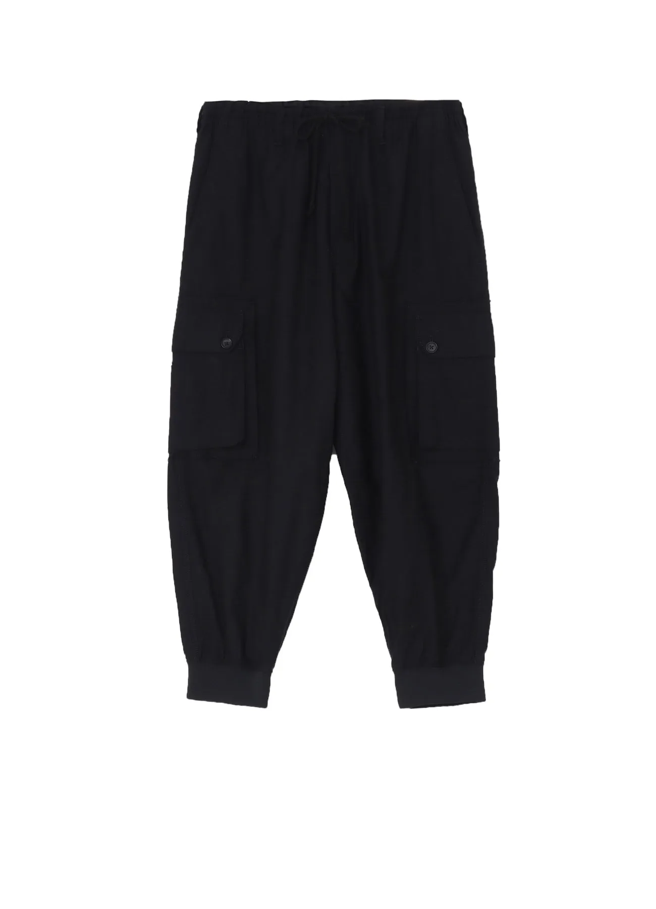 COTTON TWILL STANDARD RIBBED HEM CARGO