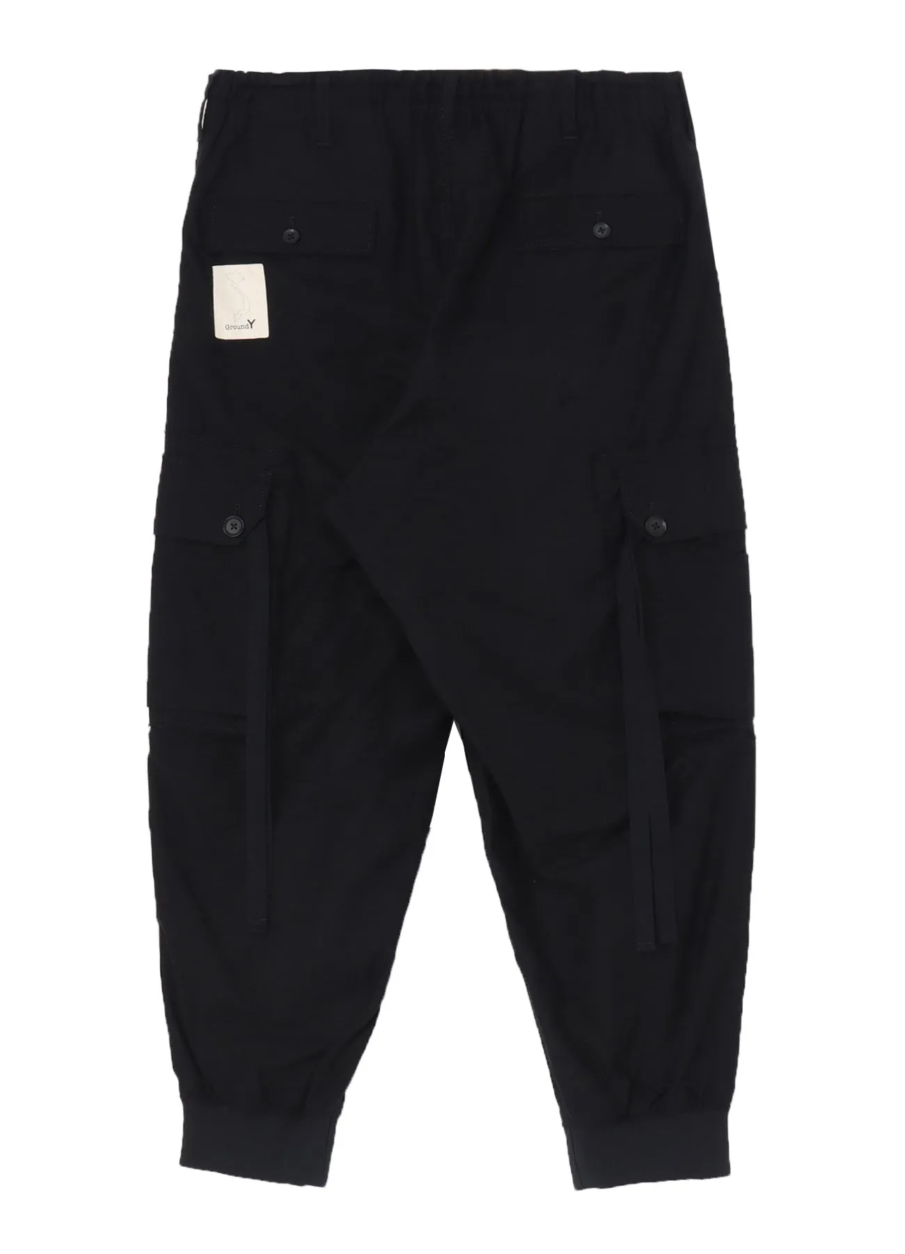 COTTON TWILL STANDARD RIBBED HEM CARGO