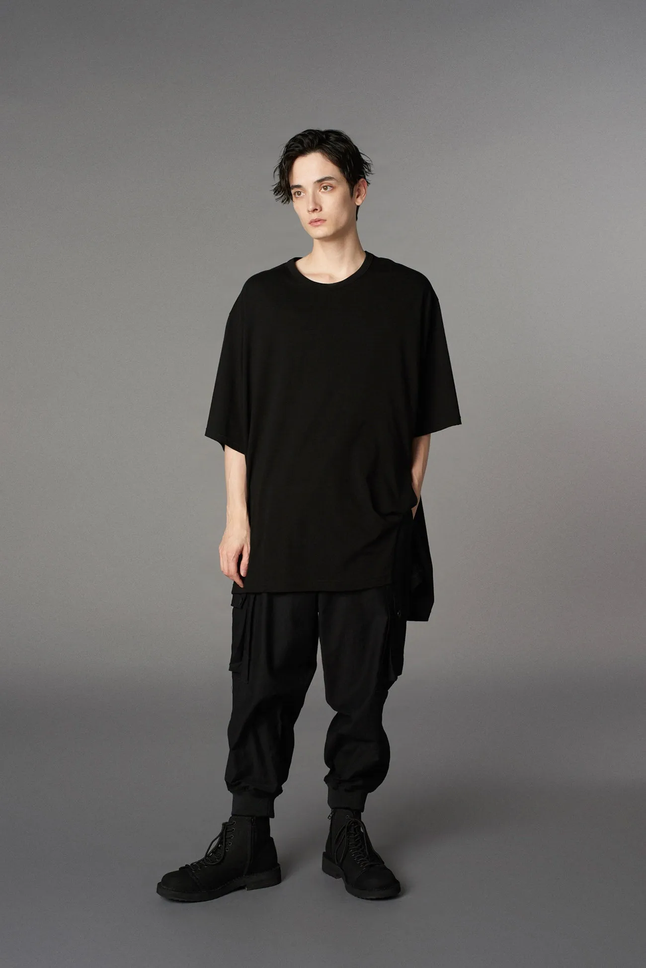 COTTON TWILL STANDARD RIBBED HEM CARGO