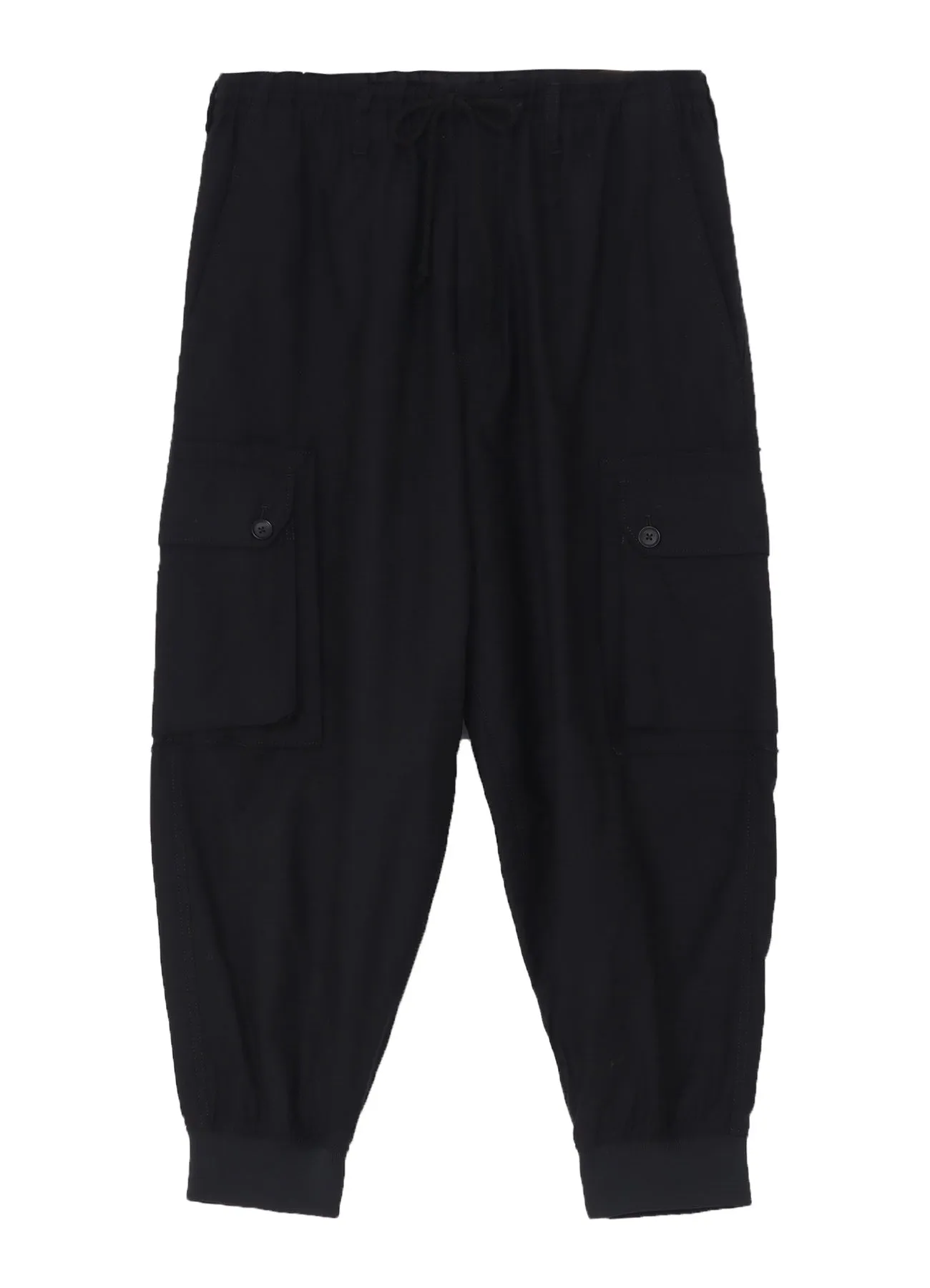 COTTON TWILL STANDARD RIBBED HEM CARGO