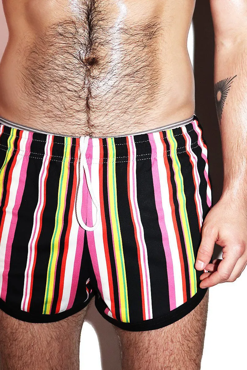 Delos Island Running Shorts- Black
