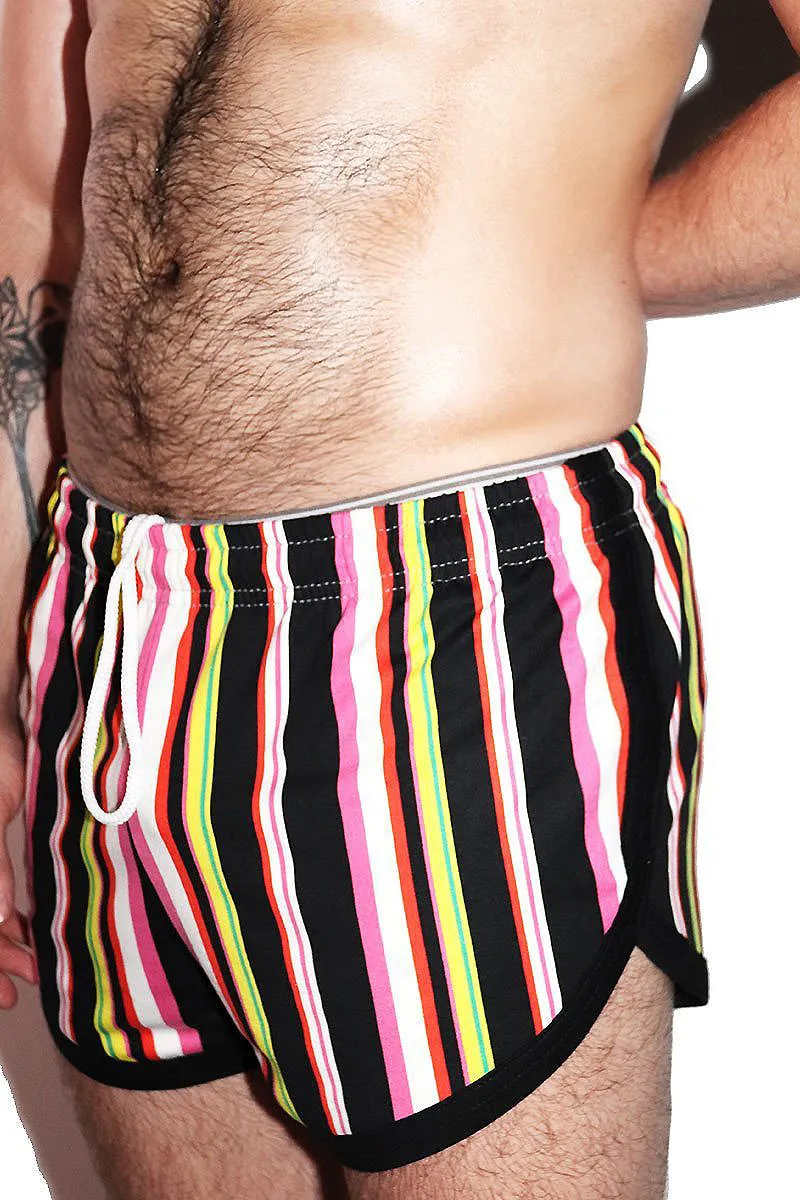 Delos Island Running Shorts- Black