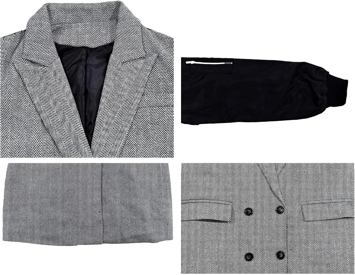 Double Breasted Long Trench Coat for Women Casual Pea Duster Jackets Overcoat with Pockets Winter Trendy Outwear