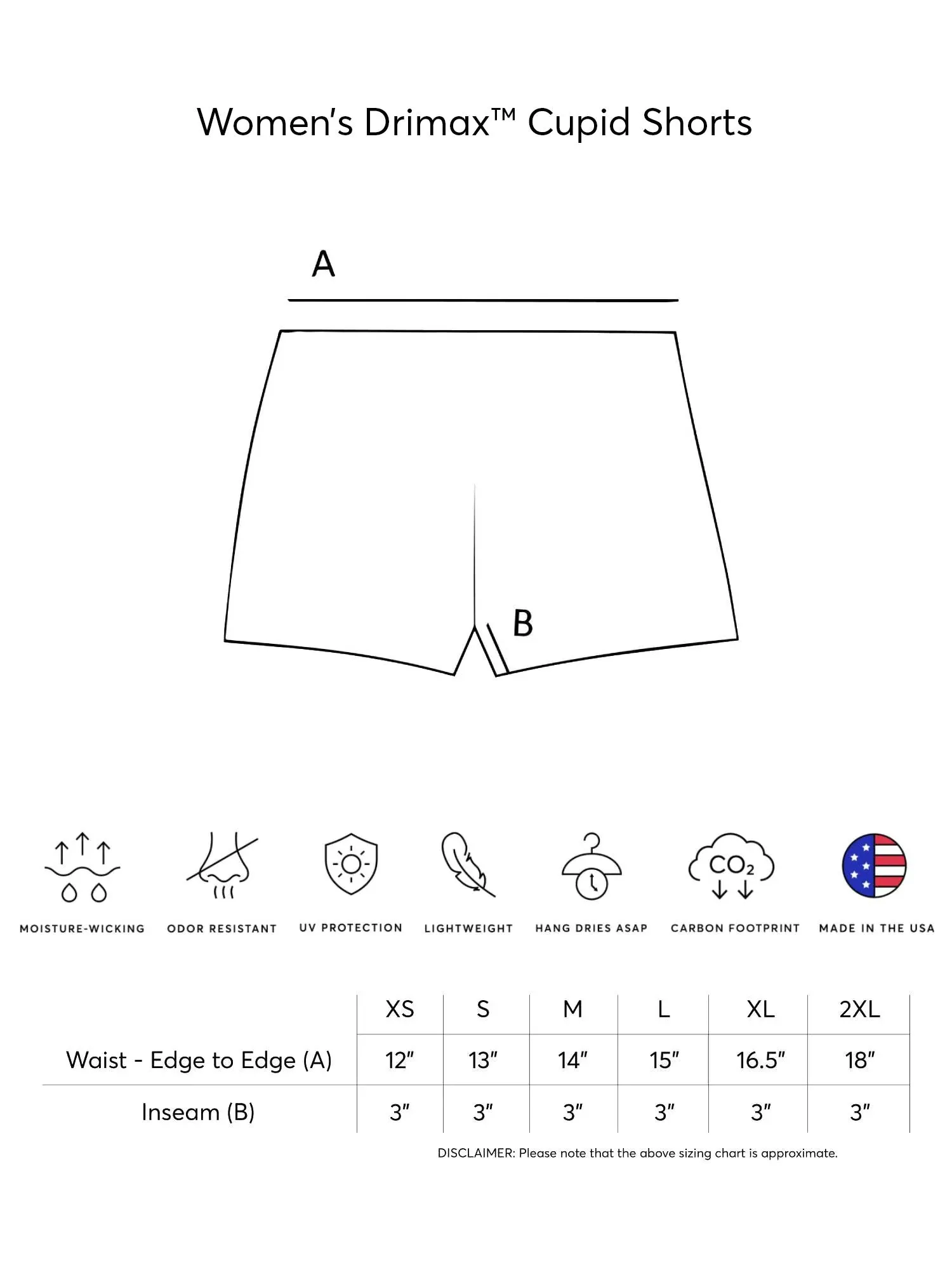 Expert Brand DriMax Women's Performance Cupid Shorts