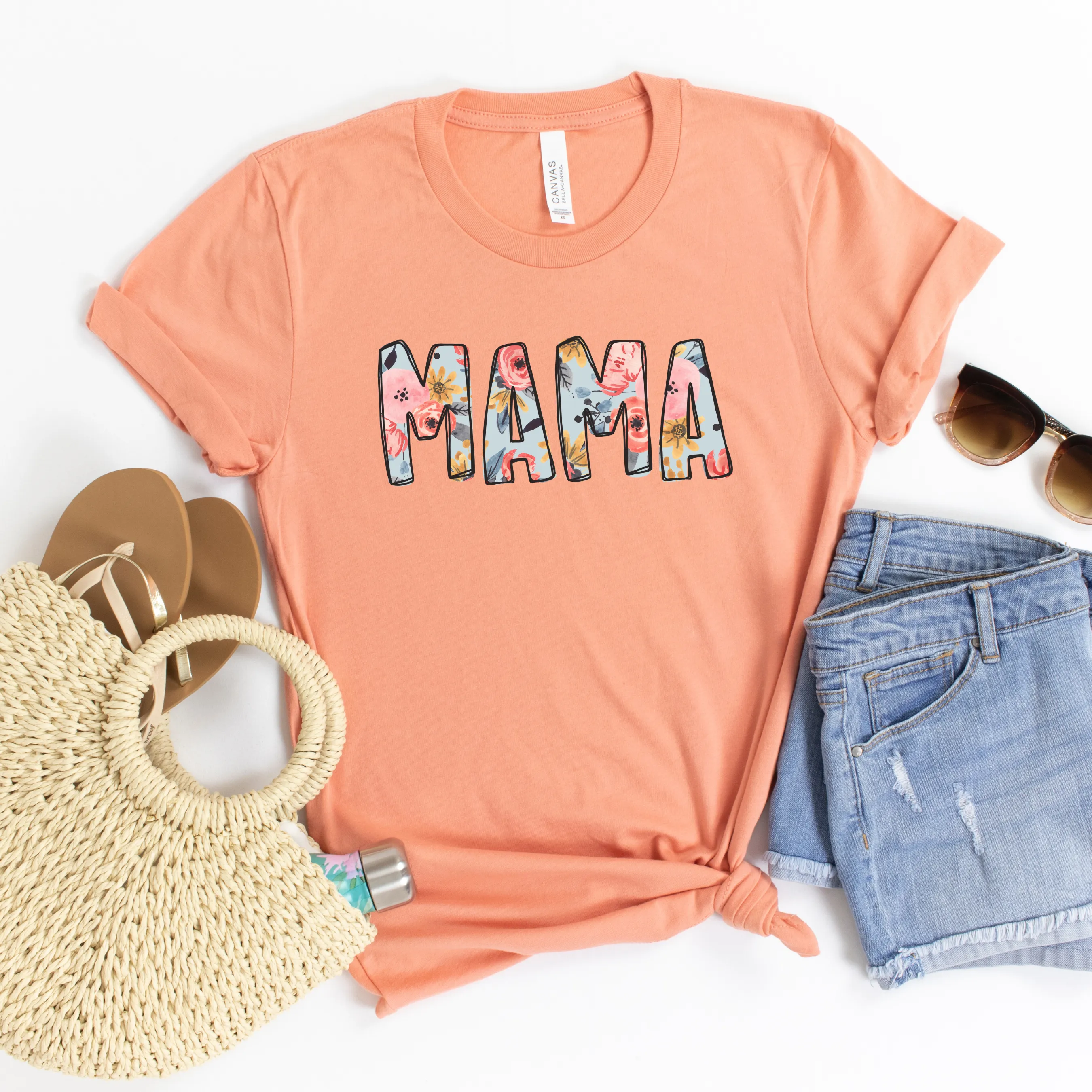 Floral MAMA Tee