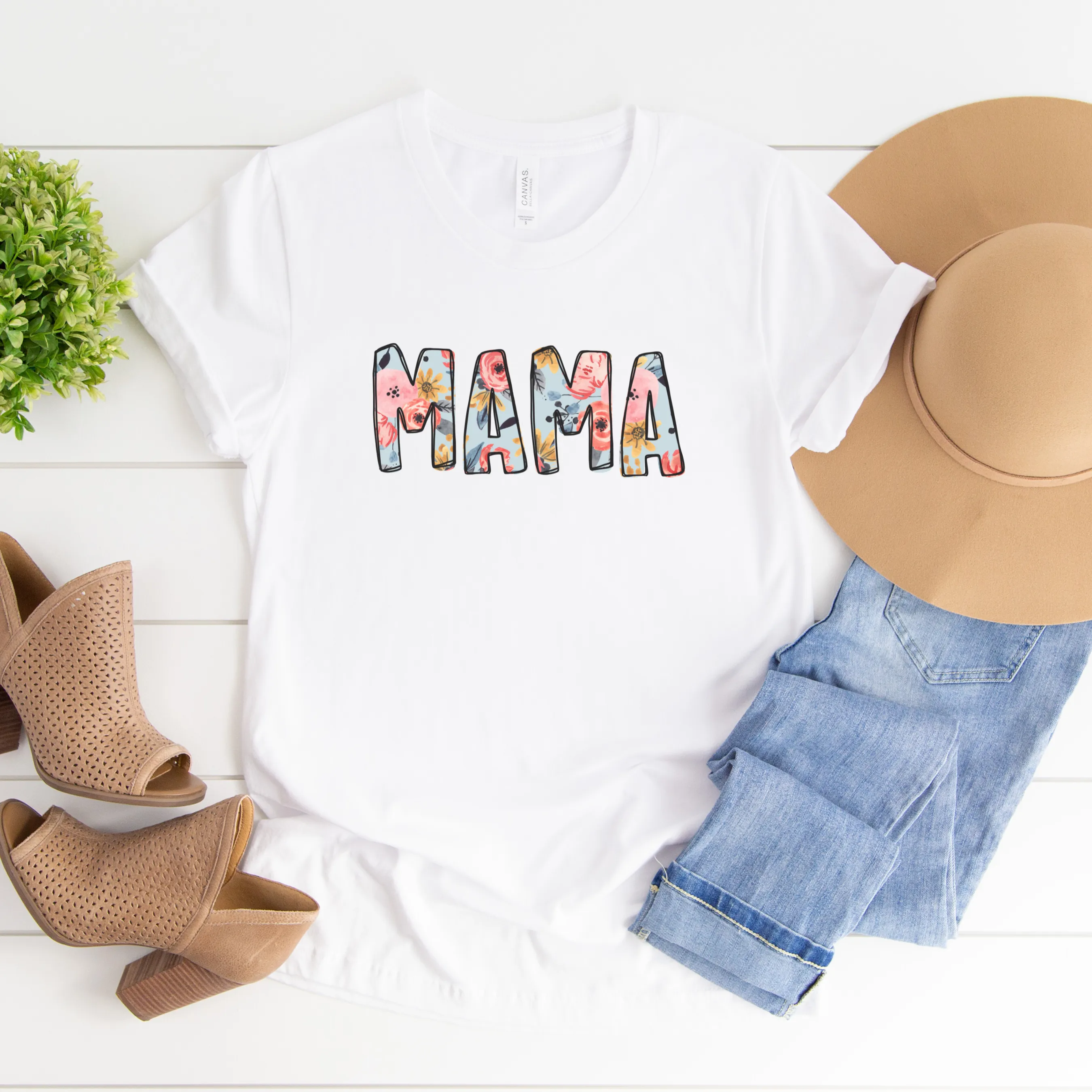 Floral MAMA Tee