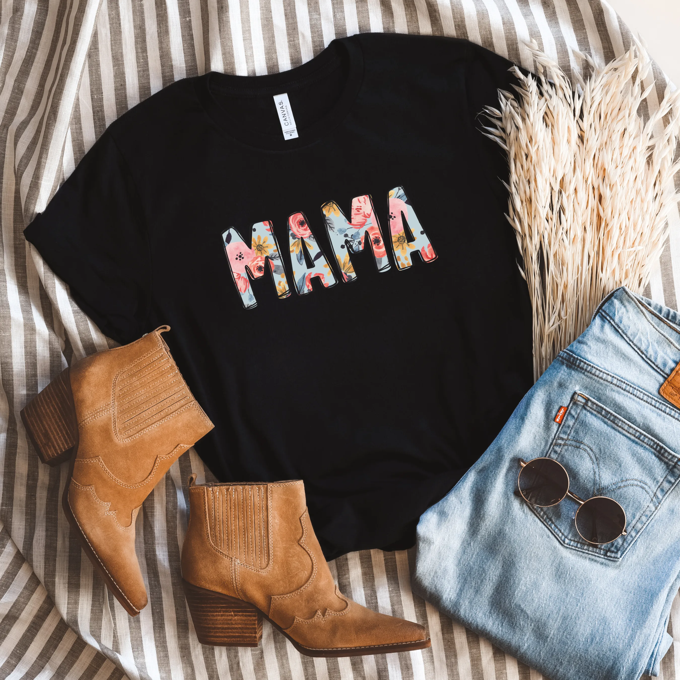 Floral MAMA Tee
