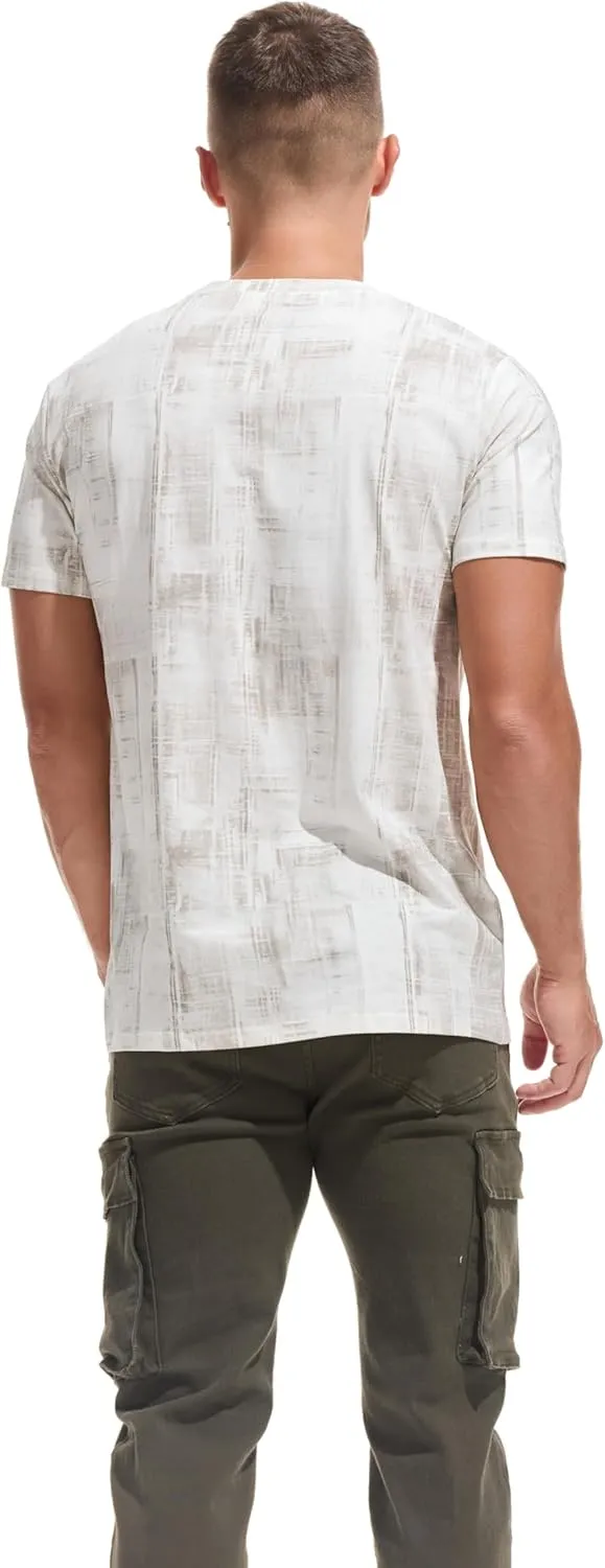 KLIEGOU Men's Graphic T-Shirt 95% Cotton Crew Neck Short Sleeve Tee Soft Stretch Casual Printed Top