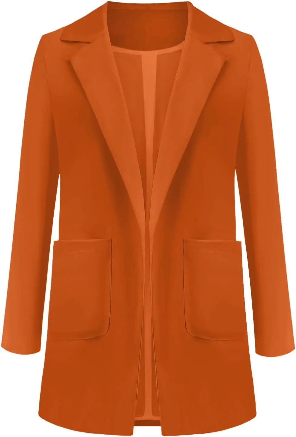 Lightweight Blazer For Women 2025 Office Work Jackets Long Sleeve Solid Formal Open Front Lapel Trendy Cardigans