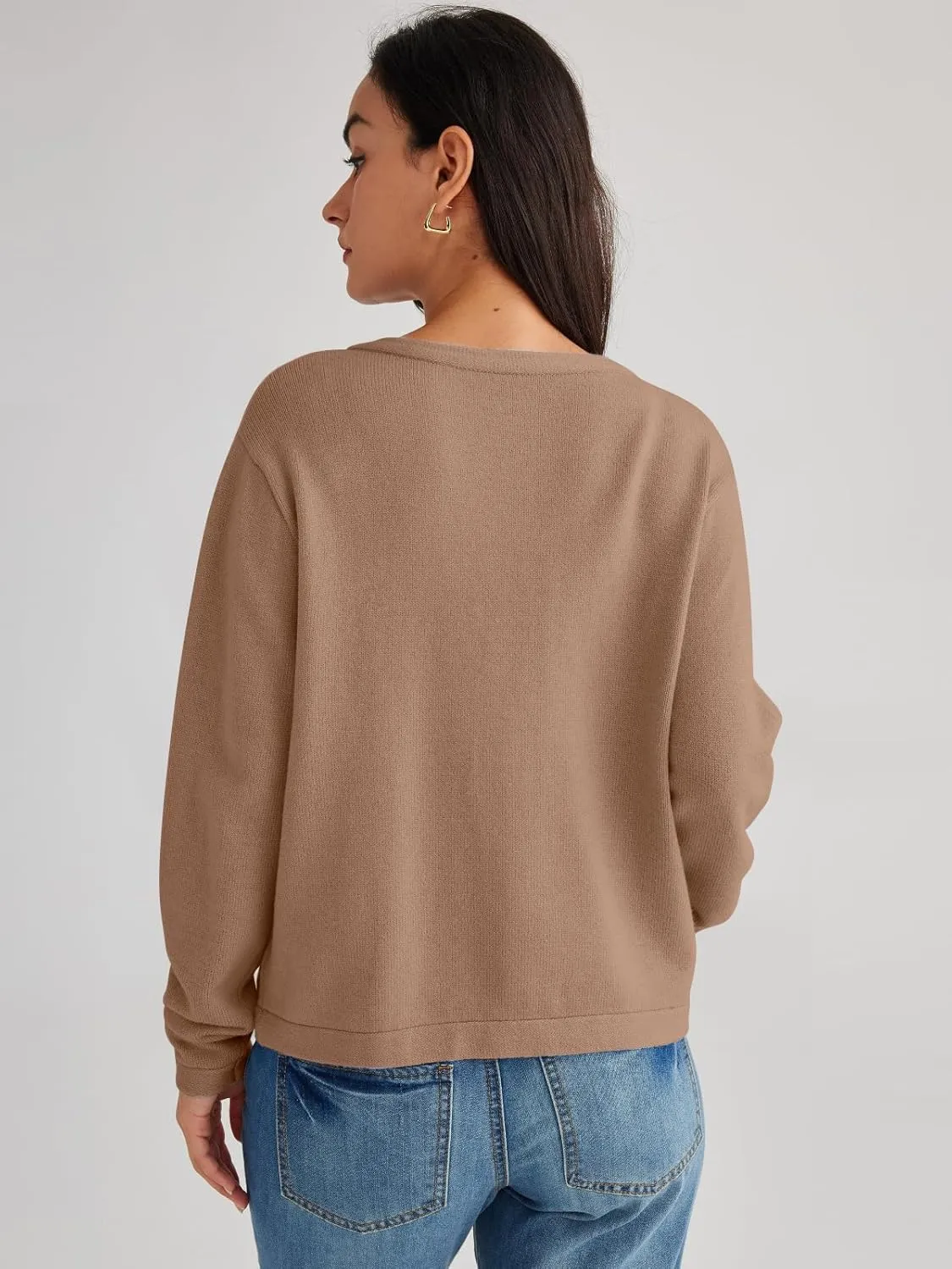 LILLUSORY Women's Cardigan Sweaters 2025 Fall Oufits Clothes Fashion Trendy Long Sleeve Tops Casual Knit Jackets