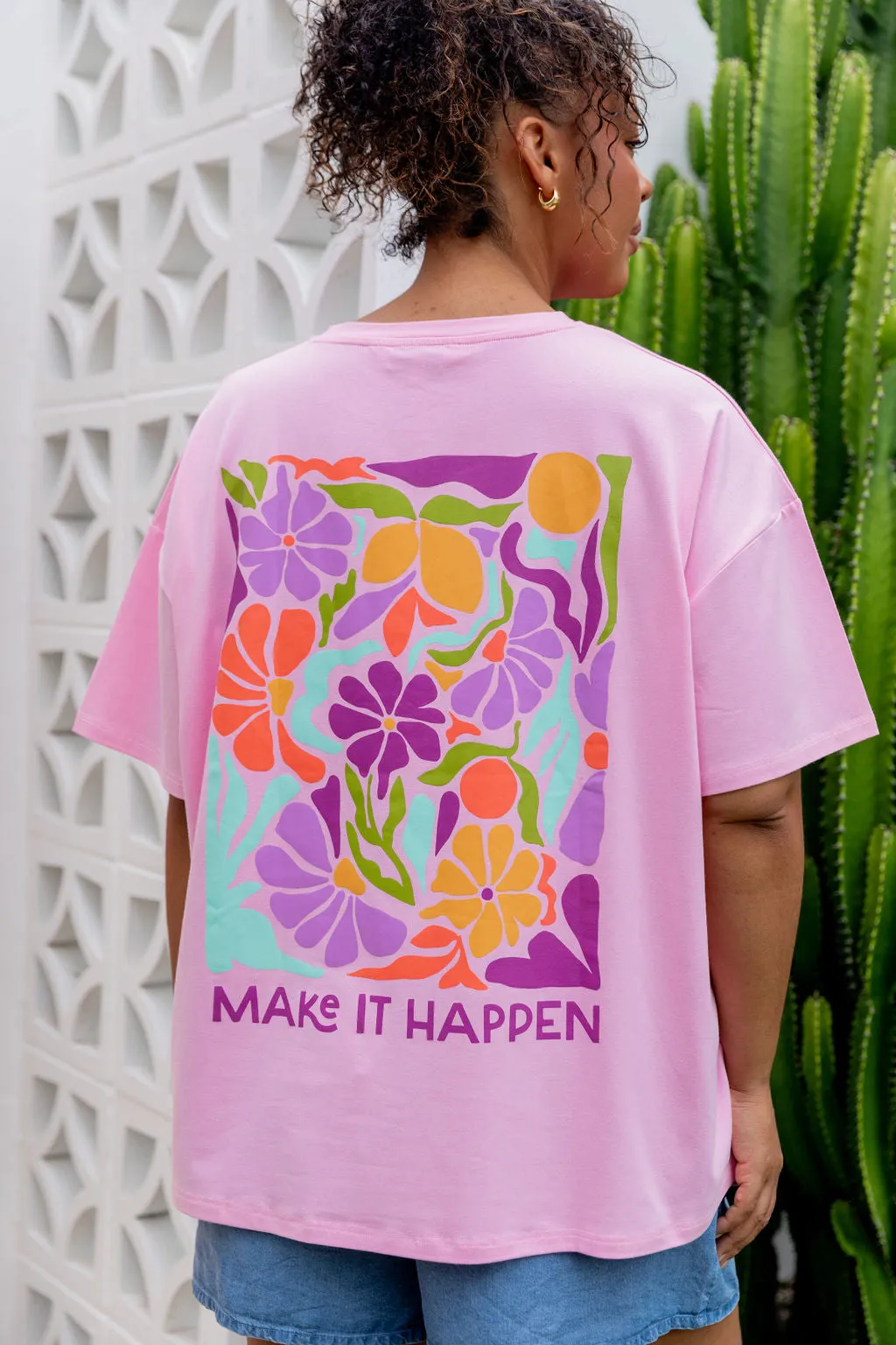 Make it Happen Tee in Sherbet