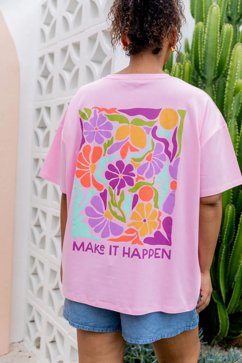 Make it Happen Tee in Sherbet
