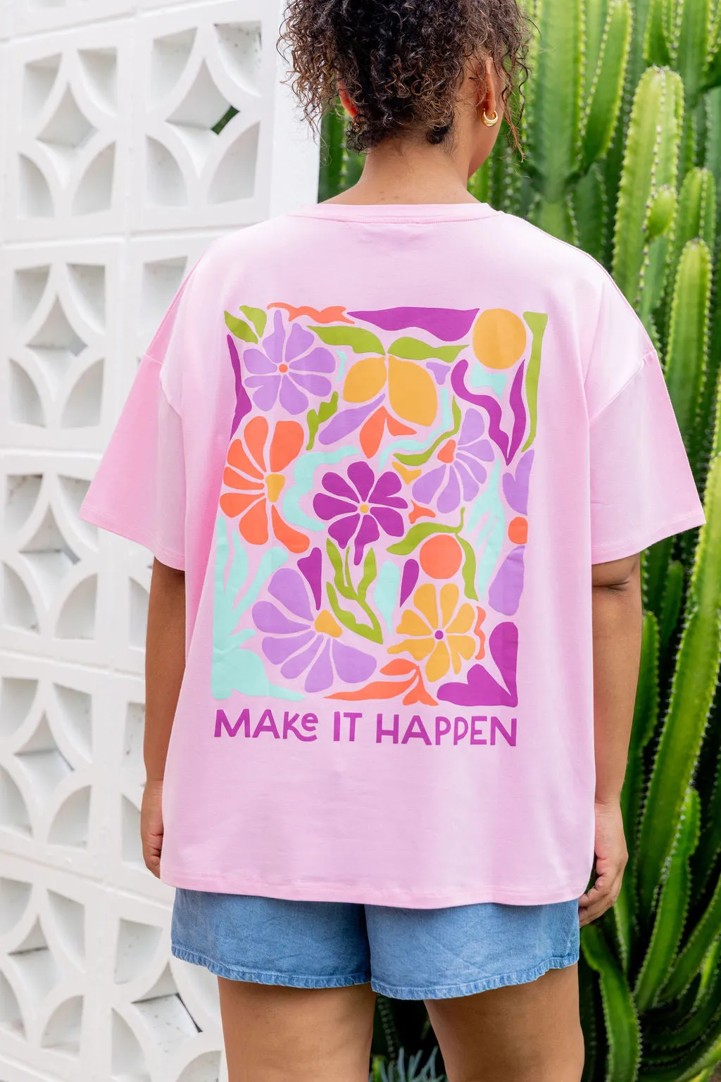 Make it Happen Tee in Sherbet