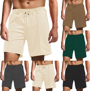 Mens Cargo Dress Shorts Summer Pleated Front Cotton Twill Chino Golf Shorts Business Casual Work Pants with Pockets