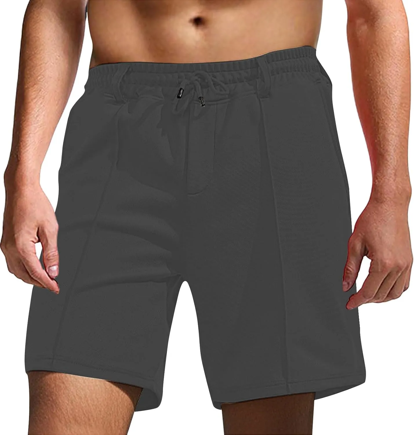 Mens Cargo Dress Shorts Summer Pleated Front Cotton Twill Chino Golf Shorts Business Casual Work Pants with Pockets