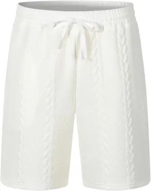 Mens Chino Shorts Stretch Casual Summer Beach Drawstring Elastic Waist Summer Shorts for Vacation Quick Dry SweatShorts