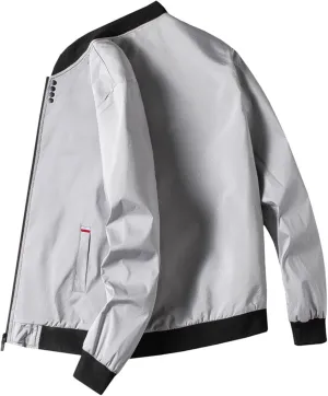 Men's Motorcycle Leather Jackets 2024 Trendy Plus Size Zipper Color Block Jacket Tops Casual Outdoor Fall Costumes