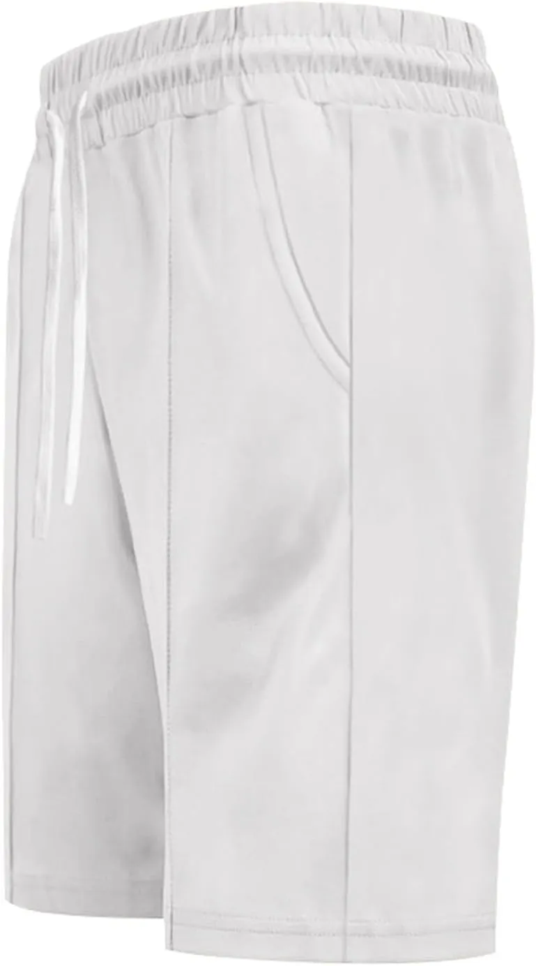 Men's Shorts Classic Fit Flat Front Stretch Solid Chino Shorts Lightweight Breathable Athletic Workout Gym Shorts Pants