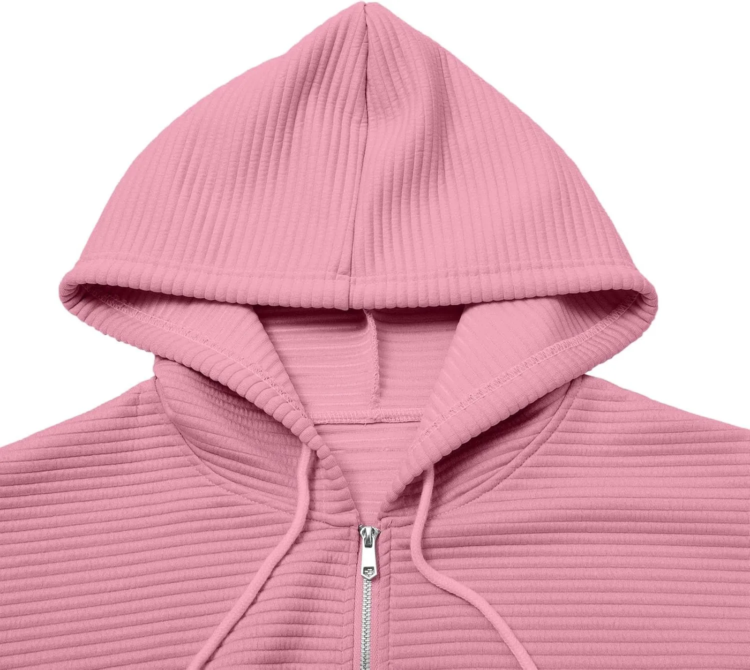 Oversized Zip Up Hoodie Women Long Sleeve Hooded Preppy Sweatshirts with Pockets Casual Jacket Y2k Fall Outfits 2024