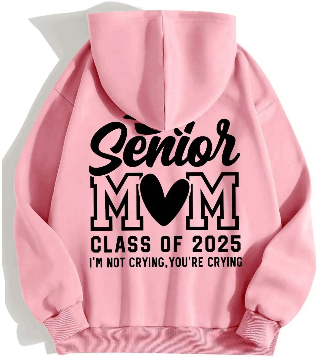 Senior Mom Class of 2025 Zip Up Hoodie Women Long Sleeve Oversized Sweatshirts Y2k Fall Clothes 2024 Fashion Outfits