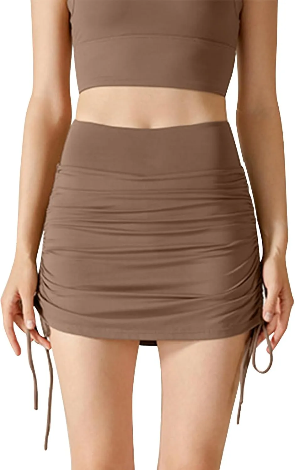 Skorts for Women with Pockets Soft Lightweight Skirt Athletic Inner Shorts for Running Tennis Golf Workout