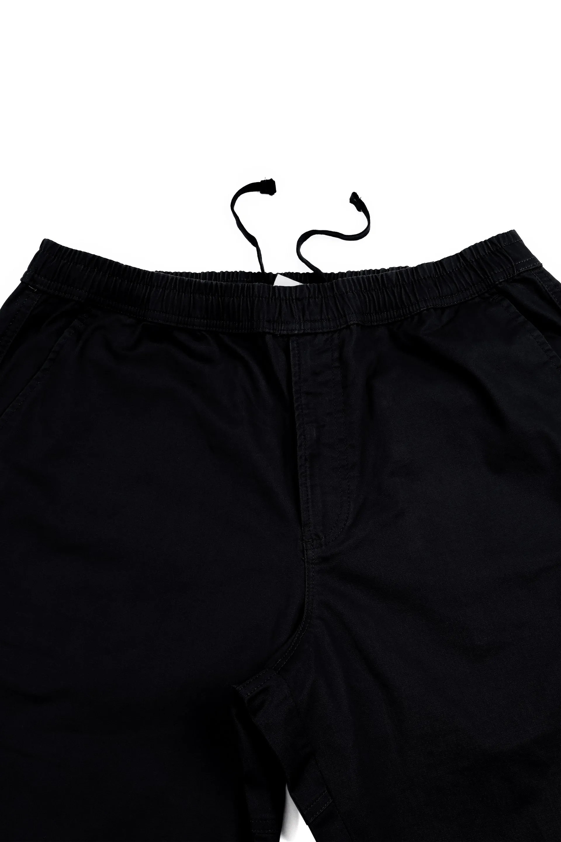 SOFT COTTON RELAXED FLEXIWAIST PANTS IN BLACK