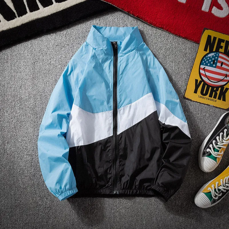 Summer ins Sporty Loose Thin Jacket Trendy Personality Color-Matching Sunscreen Outerwear