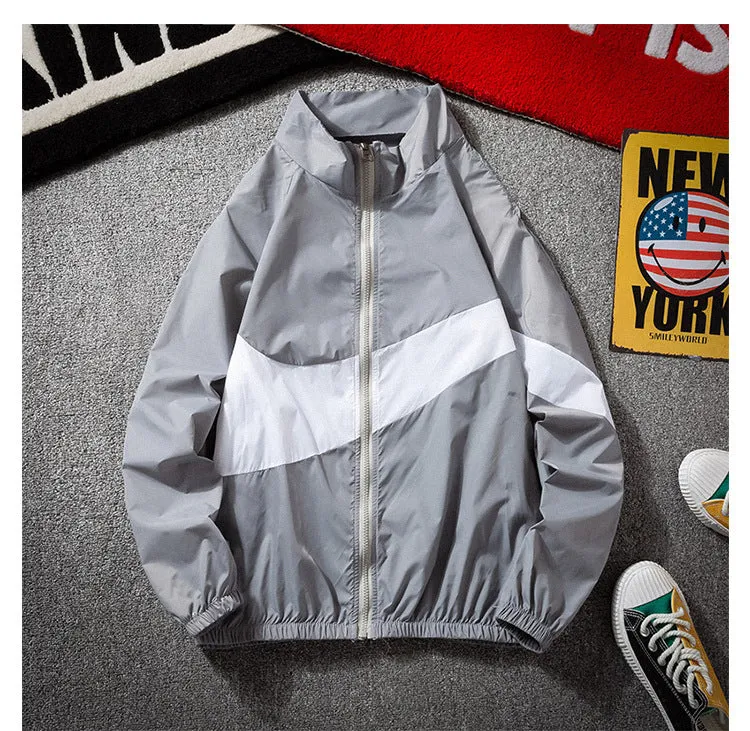 Summer ins Sporty Loose Thin Jacket Trendy Personality Color-Matching Sunscreen Outerwear