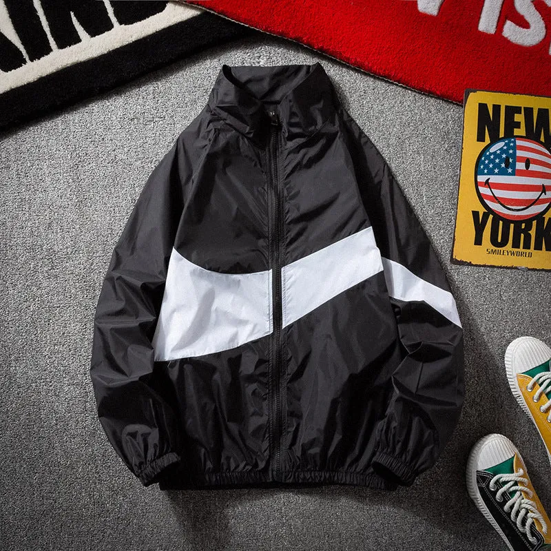 Summer ins Sporty Loose Thin Jacket Trendy Personality Color-Matching Sunscreen Outerwear