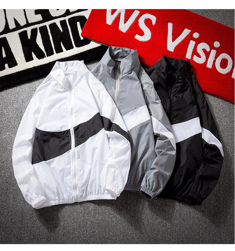 Summer ins Sporty Loose Thin Jacket Trendy Personality Color-Matching Sunscreen Outerwear