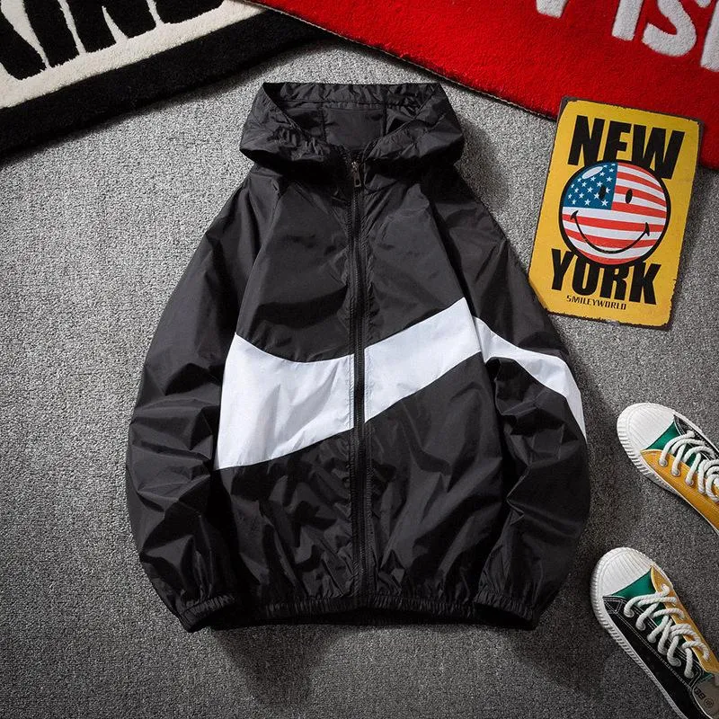 Summer ins Sporty Loose Thin Jacket Trendy Personality Color-Matching Sunscreen Outerwear