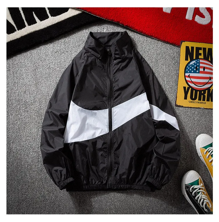 Summer ins Sporty Loose Thin Jacket Trendy Personality Color-Matching Sunscreen Outerwear