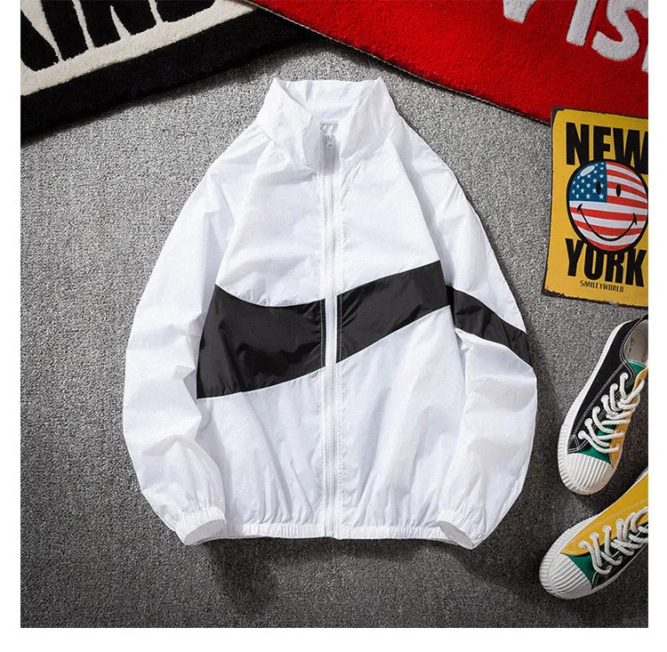 Summer ins Sporty Loose Thin Jacket Trendy Personality Color-Matching Sunscreen Outerwear