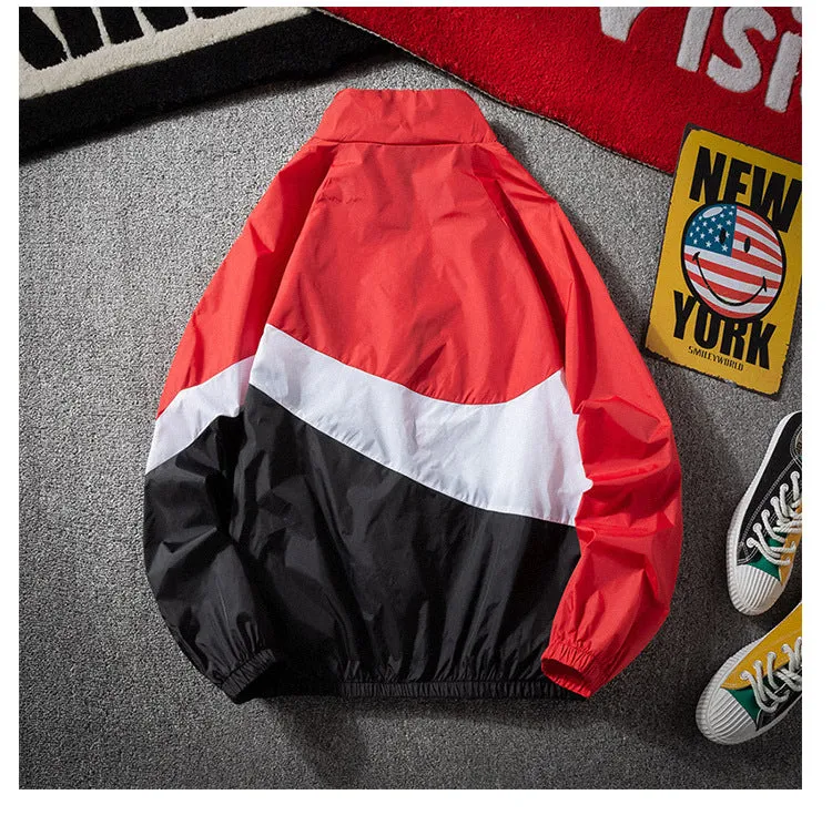 Summer ins Sporty Loose Thin Jacket Trendy Personality Color-Matching Sunscreen Outerwear