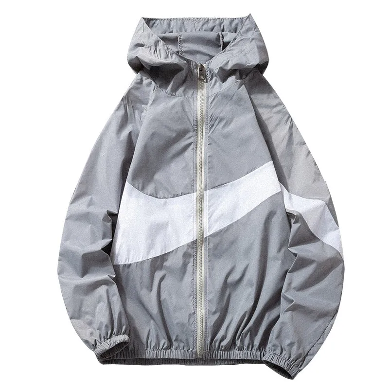 Summer ins Sporty Loose Thin Jacket Trendy Personality Color-Matching Sunscreen Outerwear