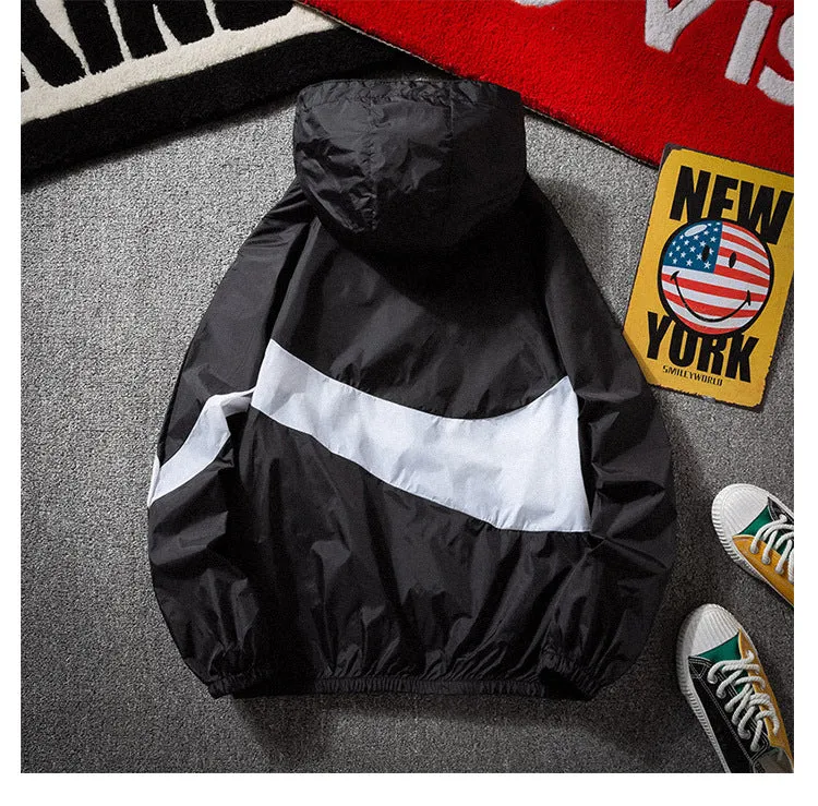 Summer ins Sporty Loose Thin Jacket Trendy Personality Color-Matching Sunscreen Outerwear