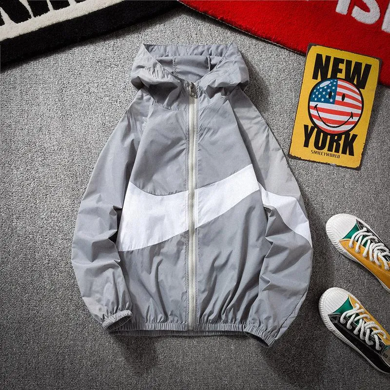 Summer ins Sporty Loose Thin Jacket Trendy Personality Color-Matching Sunscreen Outerwear