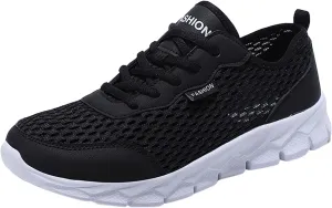 Tennis Shoes Womens Lightweight Comfortable Lace up Mens Tennis Shoes Slip On Black Casual Shoes Waterproof Sneakers Red Tennis Shoe Cross Trainer Shoe