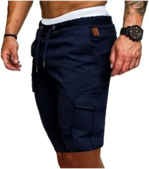 Thatrich Mens Casual Cargo Shorts Athletic Workout Lightweight Summer Shorts Twill Chino Loose Fit Joggers with Multi Pockets