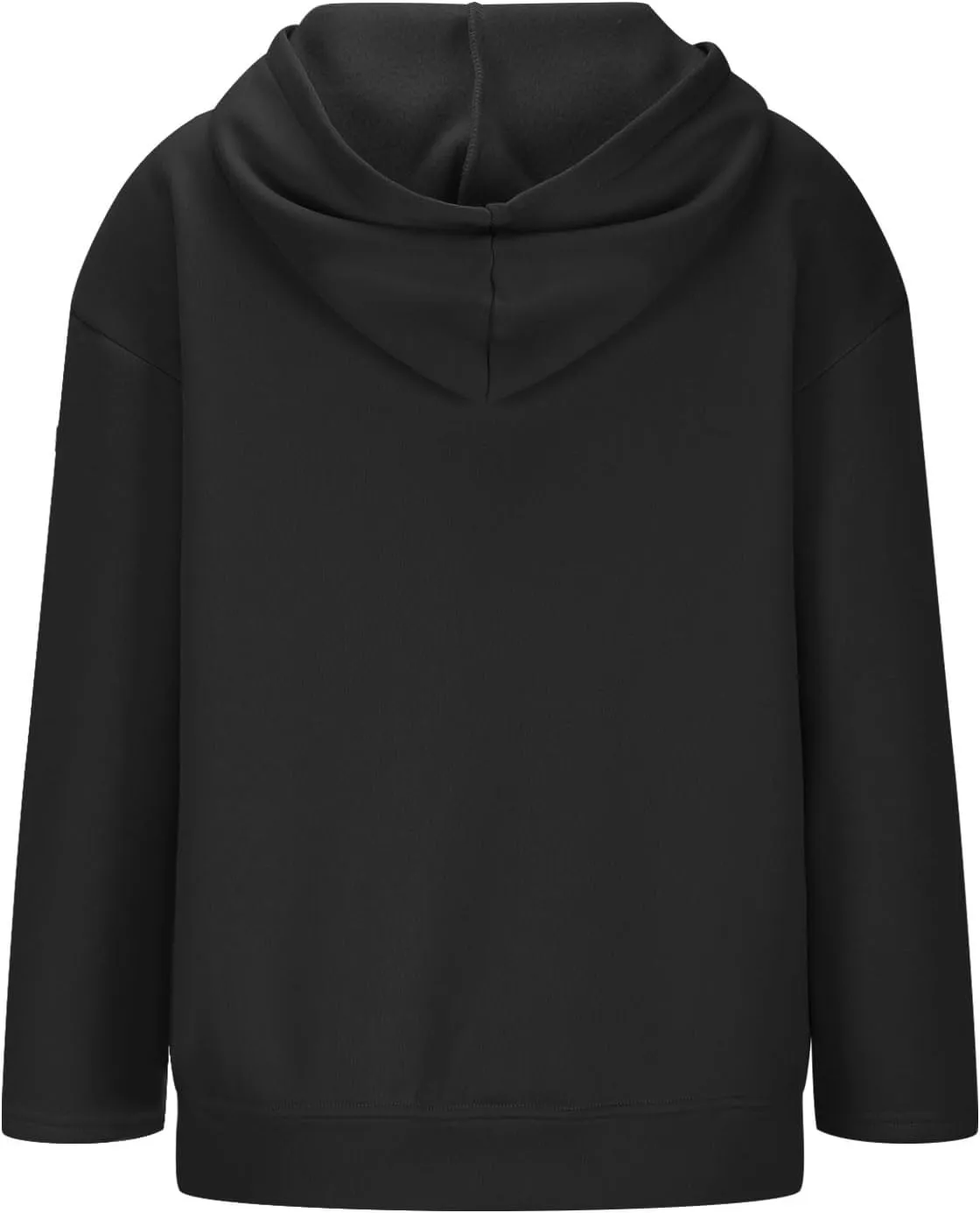 Women Full Zipper Oversized Hooded Sweatshirts Long Sleeve Drop Shoulder Hoodies Trendy Casual Pullover Y2K Clothes