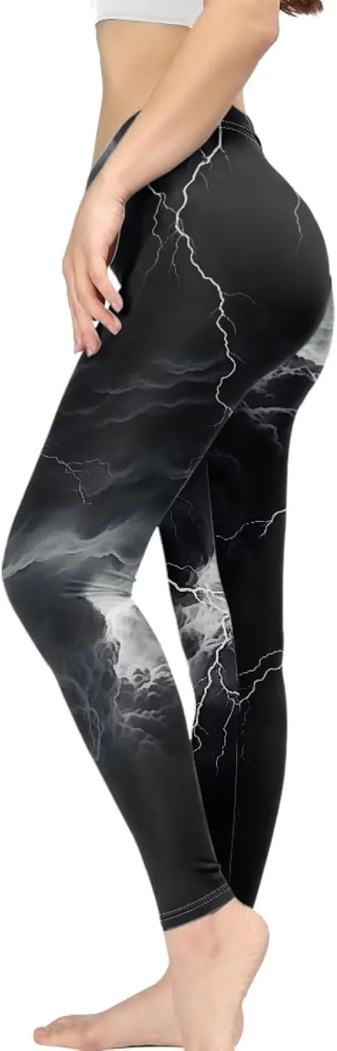 Women High Waist Tummy Control Workout Pants, Stretch Leggings for Sports Running Fitness, Soft Lounge Yoga Pant
