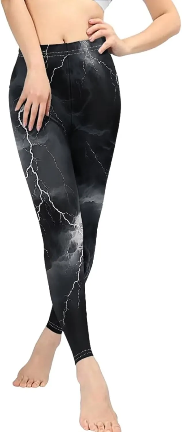 Women High Waist Tummy Control Workout Pants, Stretch Leggings for Sports Running Fitness, Soft Lounge Yoga Pant