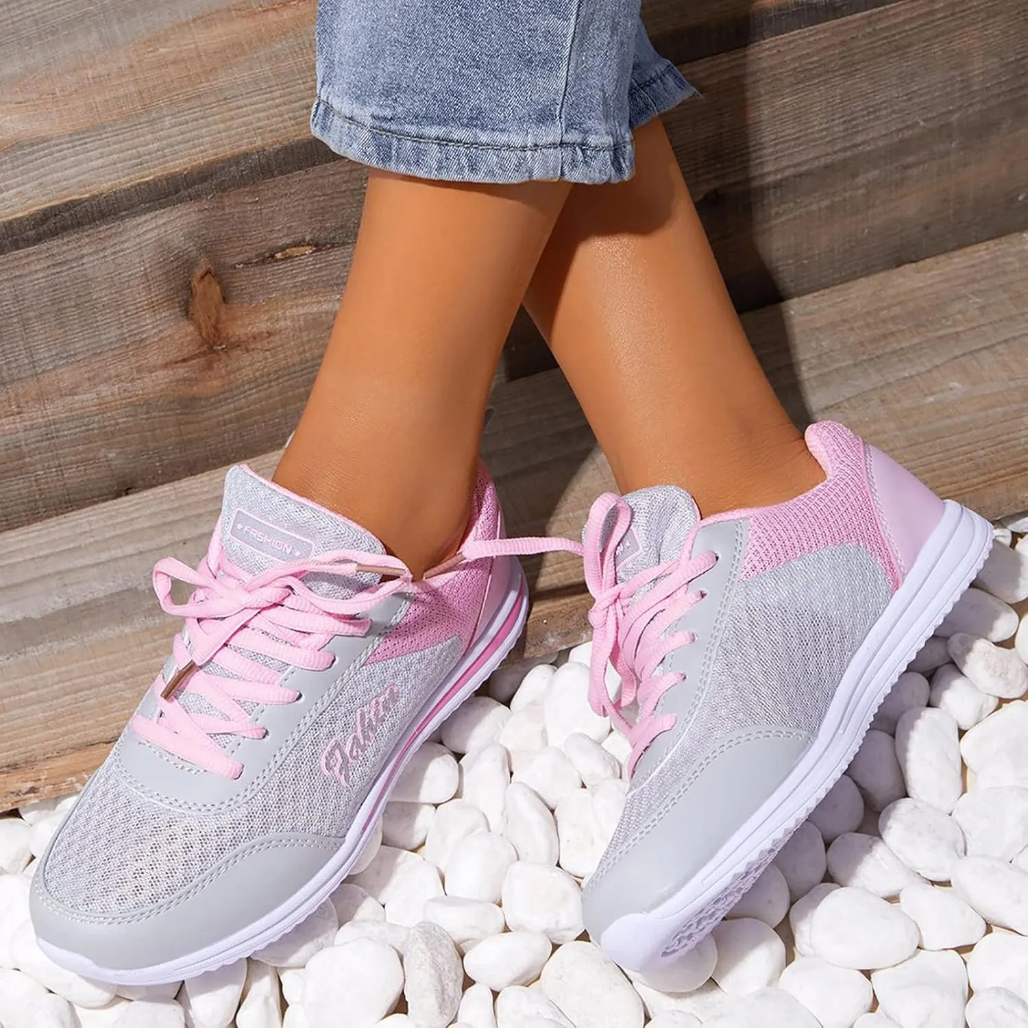 Women's Minimalist Walking Shoes Wide Toe Lace Up Tennis Shoes Men Athletic Casual Shoes for Fall Women Shoes Sneakers Black Tennis Shoe Trainers Shoe