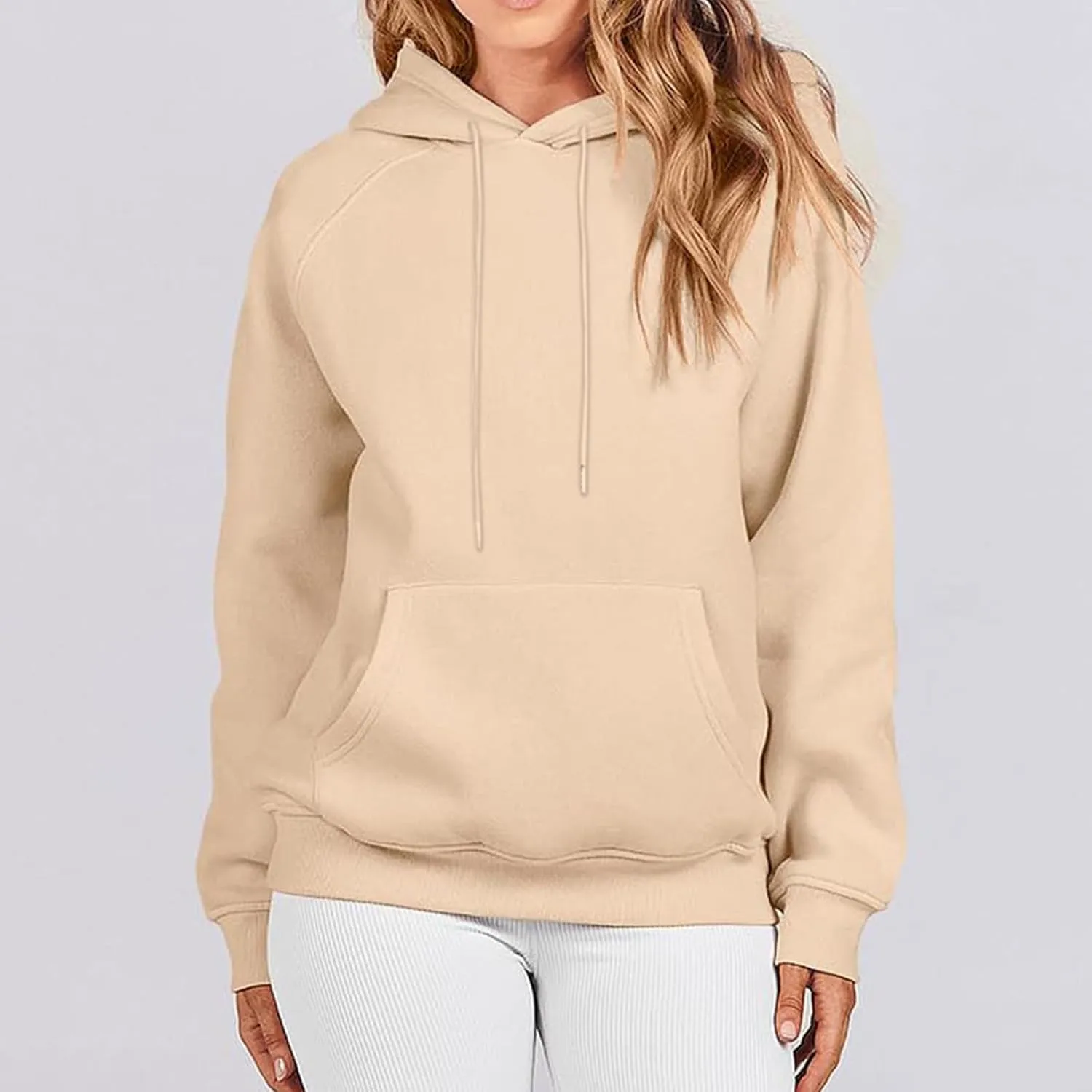 Womens Oversized Hoodies Sweatshirts Fleece Hooded Pullover Sweater Tops Long Sleeve Fall Fashion Outfits Clothes 2023